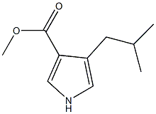 methyl 4-isobutyl-1H-pyrrole-3-carboxylate Struktur