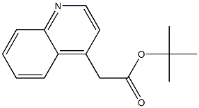 tert-butyl 2-(quinolin-4-yl)acetate Struktur