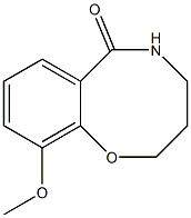 10-Methoxy-2,3,4,5-tetrahydrobenzo[b][1,5]oxazocin-6-one Struktur