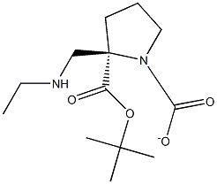 (R)-Boc-2-((ethylamino)methyl)pyrrolidine-1-carboxylate Struktur