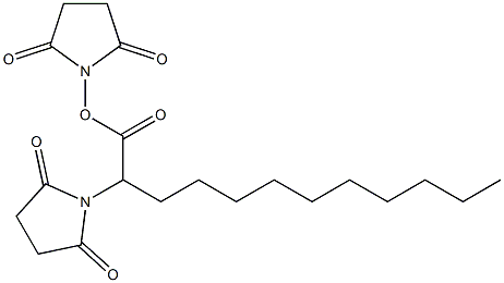 Disuccinimidyl dodecanoate Struktur