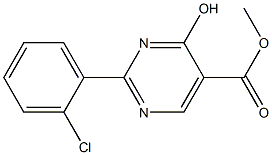 methyl 2-(2-chlorophenyl)-4-hydroxypyrimidine-5-carboxylate Struktur