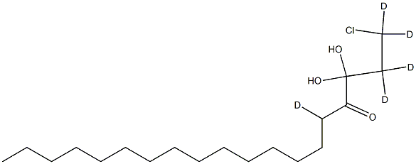 1-Palmitoyl-3-chloropropanediol-d5 Struktur