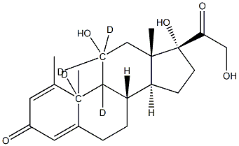 Methylprednisolone-9,10,11,11-D4 Struktur