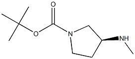 (S)-tert-butyl 3-(methylamino)pyrrolidine-1-carboxylate Struktur