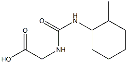 ({[(2-methylcyclohexyl)amino]carbonyl}amino)acetic acid Struktur