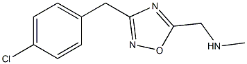 ({3-[(4-chlorophenyl)methyl]-1,2,4-oxadiazol-5-yl}methyl)(methyl)amine Struktur