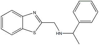 (1,3-benzothiazol-2-ylmethyl)(1-phenylethyl)amine Struktur