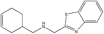 (1,3-benzothiazol-2-ylmethyl)(cyclohex-3-en-1-ylmethyl)amine Struktur