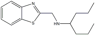 (1,3-benzothiazol-2-ylmethyl)(heptan-4-yl)amine Struktur