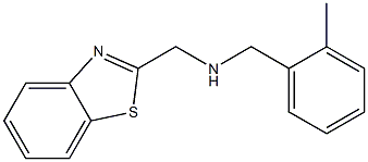 (1,3-benzothiazol-2-ylmethyl)[(2-methylphenyl)methyl]amine Struktur