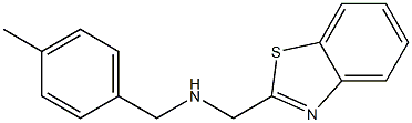 (1,3-benzothiazol-2-ylmethyl)[(4-methylphenyl)methyl]amine Struktur