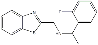 (1,3-benzothiazol-2-ylmethyl)[1-(2-fluorophenyl)ethyl]amine Struktur