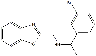 (1,3-benzothiazol-2-ylmethyl)[1-(3-bromophenyl)ethyl]amine Struktur