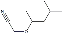 (1,3-dimethylbutoxy)acetonitrile Struktur