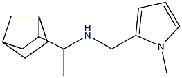 (1-{bicyclo[2.2.1]heptan-2-yl}ethyl)[(1-methyl-1H-pyrrol-2-yl)methyl]amine Struktur