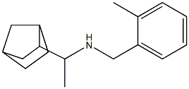 (1-{bicyclo[2.2.1]heptan-2-yl}ethyl)[(2-methylphenyl)methyl]amine Struktur