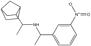 (1-{bicyclo[2.2.1]heptan-2-yl}ethyl)[1-(3-nitrophenyl)ethyl]amine Struktur