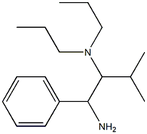 (1-amino-3-methyl-1-phenylbutan-2-yl)dipropylamine Struktur