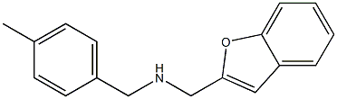 (1-benzofuran-2-ylmethyl)[(4-methylphenyl)methyl]amine Struktur