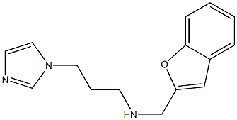 (1-benzofuran-2-ylmethyl)[3-(1H-imidazol-1-yl)propyl]amine Struktur