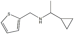 (1-cyclopropylethyl)(thiophen-2-ylmethyl)amine Struktur