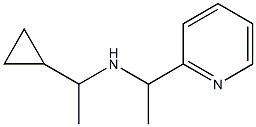 (1-cyclopropylethyl)[1-(pyridin-2-yl)ethyl]amine Struktur