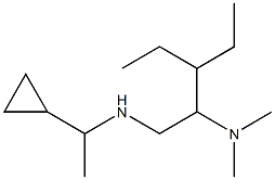 (1-cyclopropylethyl)[2-(dimethylamino)-3-ethylpentyl]amine Struktur