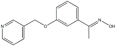 (1E)-1-[3-(pyridin-3-ylmethoxy)phenyl]ethanone oxime Struktur