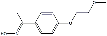 (1E)-1-[4-(2-methoxyethoxy)phenyl]ethanone oxime Struktur