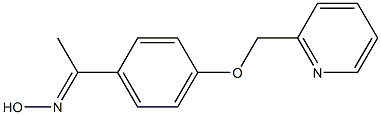 (1E)-1-[4-(pyridin-2-ylmethoxy)phenyl]ethanone oxime Struktur