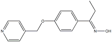 (1E)-1-[4-(pyridin-4-ylmethoxy)phenyl]propan-1-one oxime Struktur