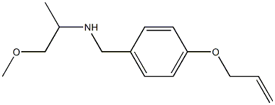 (1-methoxypropan-2-yl)({[4-(prop-2-en-1-yloxy)phenyl]methyl})amine Struktur