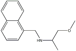 (1-methoxypropan-2-yl)(naphthalen-1-ylmethyl)amine Struktur