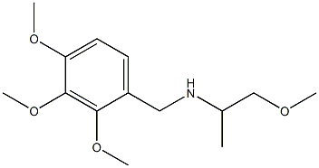 (1-methoxypropan-2-yl)[(2,3,4-trimethoxyphenyl)methyl]amine Struktur