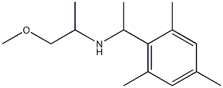 (1-methoxypropan-2-yl)[1-(2,4,6-trimethylphenyl)ethyl]amine Struktur