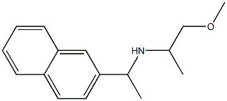 (1-methoxypropan-2-yl)[1-(naphthalen-2-yl)ethyl]amine Struktur