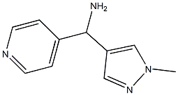 (1-methyl-1H-pyrazol-4-yl)(pyridin-4-yl)methanamine Struktur