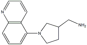 (1-quinolin-5-ylpyrrolidin-3-yl)methylamine Struktur