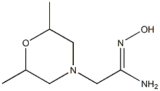 (1Z)-2-(2,6-dimethylmorpholin-4-yl)-N'-hydroxyethanimidamide Struktur