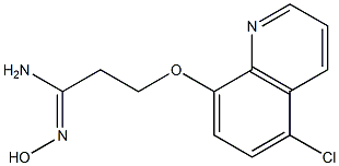 (1Z)-3-[(5-chloroquinolin-8-yl)oxy]-N'-hydroxypropanimidamide Struktur