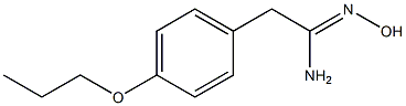 (1Z)-N'-hydroxy-2-(4-propoxyphenyl)ethanimidamide Struktur