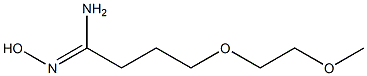 (1Z)-N'-hydroxy-4-(2-methoxyethoxy)butanimidamide Struktur