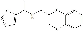 (2,3-dihydro-1,4-benzodioxin-2-ylmethyl)[1-(thiophen-2-yl)ethyl]amine Struktur