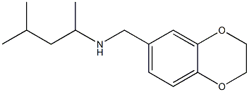 (2,3-dihydro-1,4-benzodioxin-6-ylmethyl)(4-methylpentan-2-yl)amine Struktur