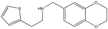 (2,3-dihydro-1,4-benzodioxin-6-ylmethyl)[2-(thiophen-2-yl)ethyl]amine Struktur