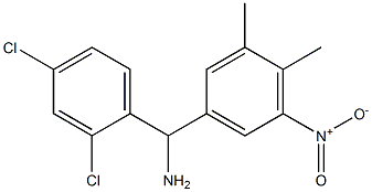 (2,4-dichlorophenyl)(3,4-dimethyl-5-nitrophenyl)methanamine Struktur