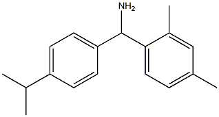 (2,4-dimethylphenyl)[4-(propan-2-yl)phenyl]methanamine Struktur