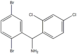 (2,5-dibromophenyl)(2,4-dichlorophenyl)methanamine Struktur