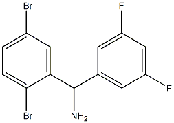 (2,5-dibromophenyl)(3,5-difluorophenyl)methanamine Struktur